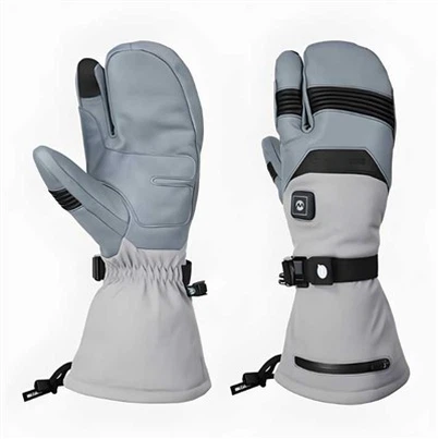 Slip olmayan kayak üç parmak eldivenleri